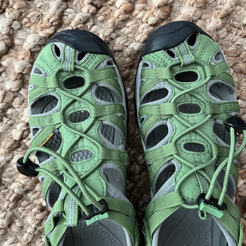 KEEN Whisper Sandals Womens 8.5 EU 39 Green Waterproof Hiking Sport EUC - Picture 7 of 16